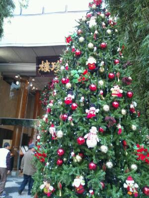 No 7横浜中華街 聘珍楼のクリスマスツリー 毎日楽しく