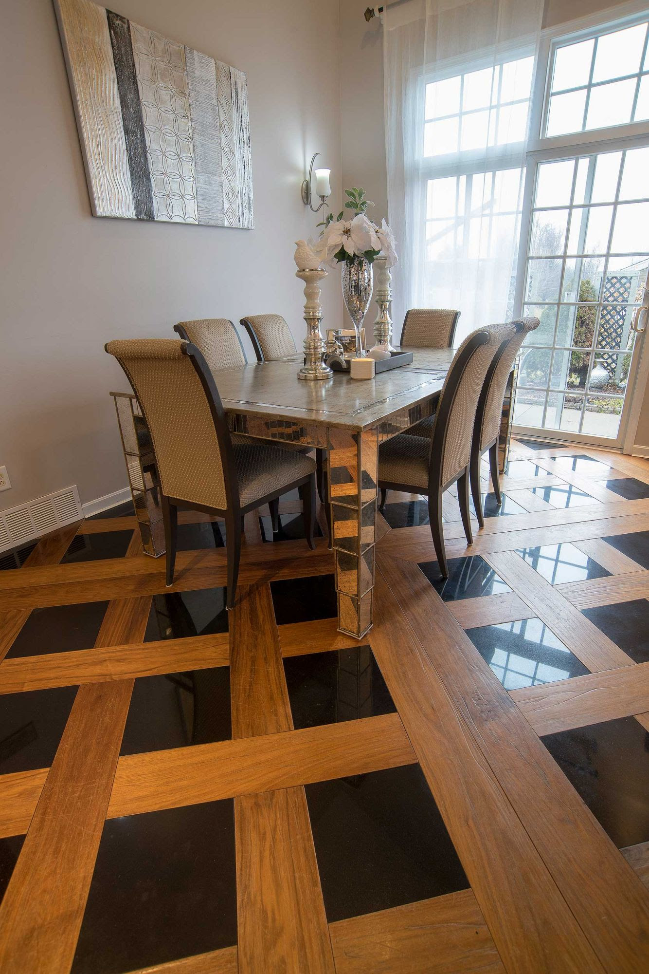 Natural on custom hardwood flooring installation by MHP ...