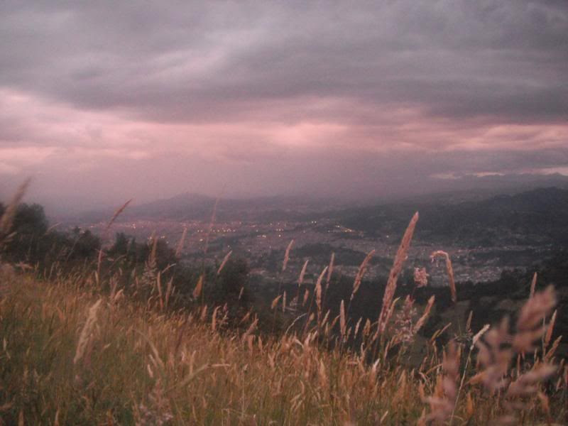 camping on a mountain near Cuenca