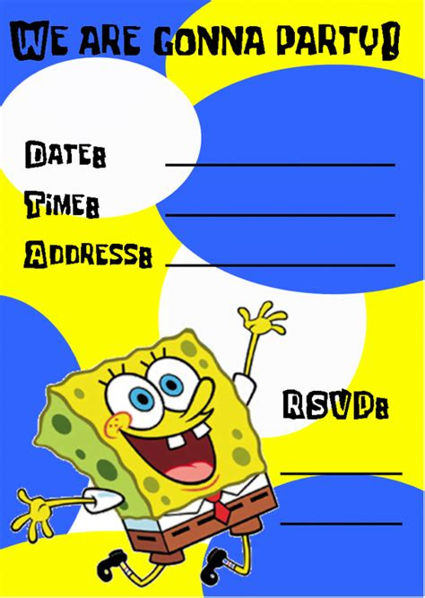  spongebob birthday cards free printable champion spongebob birthday