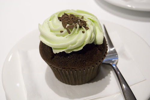 choc mint cupcake