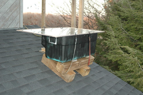 Building an outdoor, gravity-fed, solar-heated shower White Feather 