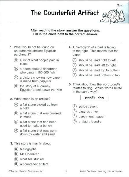  grade 7 reading comprehension worksheets pdf amulette reading