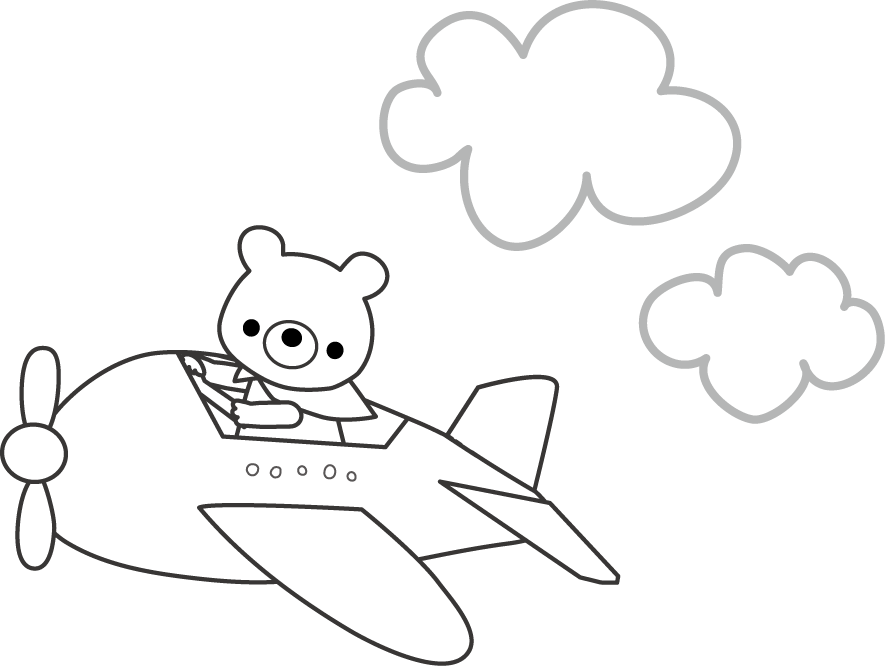 飛行機のイラスト 無料素材