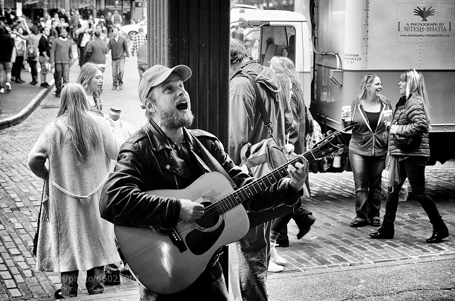 Photograph While the blindman sings, the world moves... by Nitesh Bhatia on 500px