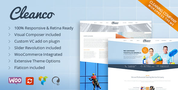 Cleanco v1.4 - Cleaning Company Wordpress Theme