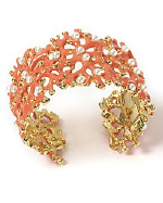 Kenneth Jay Lane Coral Branch Cuff