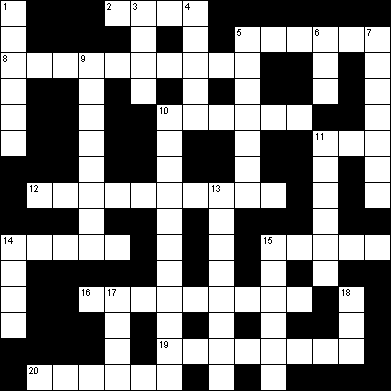 Crossword Puzzle 2003-213 Cooking Utensils