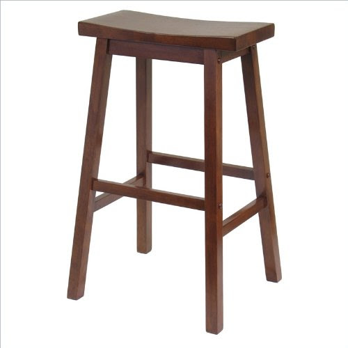 Christmas Winsome Wood 29-Inch Saddle Seat Stool, Walnut Deals