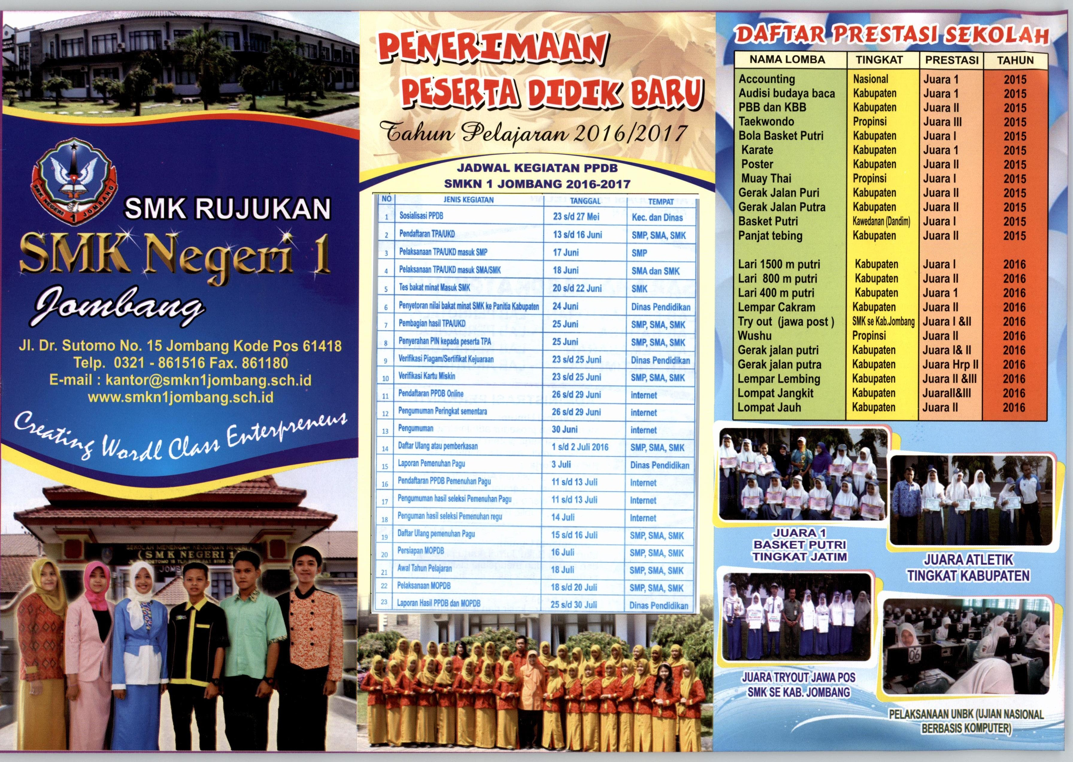 Penerimaan Peserta Didik Baru (PPDB) SMK Negeri 1 Jombang Penerimaan Peserta Didik Baru (PPDB) SMK Negeri 1 Jombang