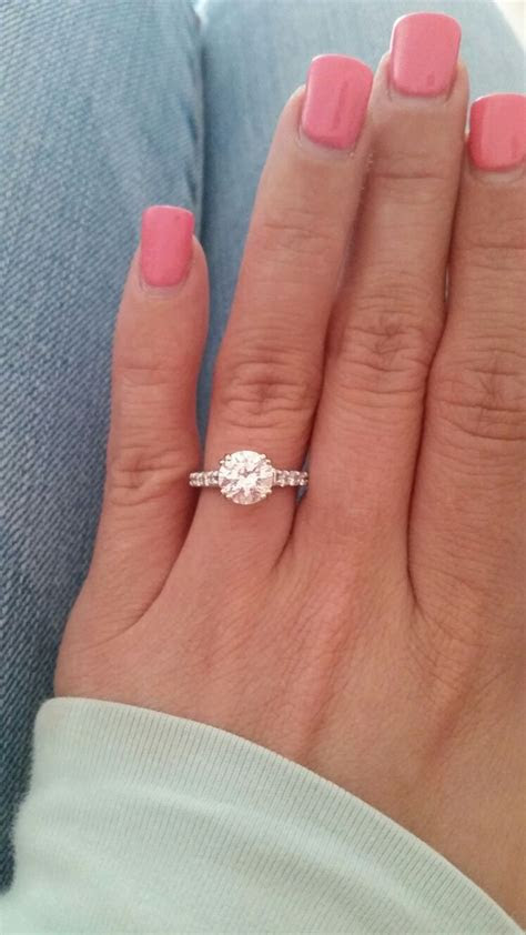 Rose gold engagement rings are trendy in the bridal world. Show Me Your 1.0, 1.5, 2.0 Carat Rings on Size 4-4.5