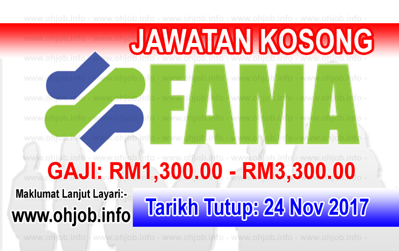 Jawatan Kerja Kosong FAMA - Lembaga Pemasaran Pertanian Persekutuan logo www.ohjob.info november 2017