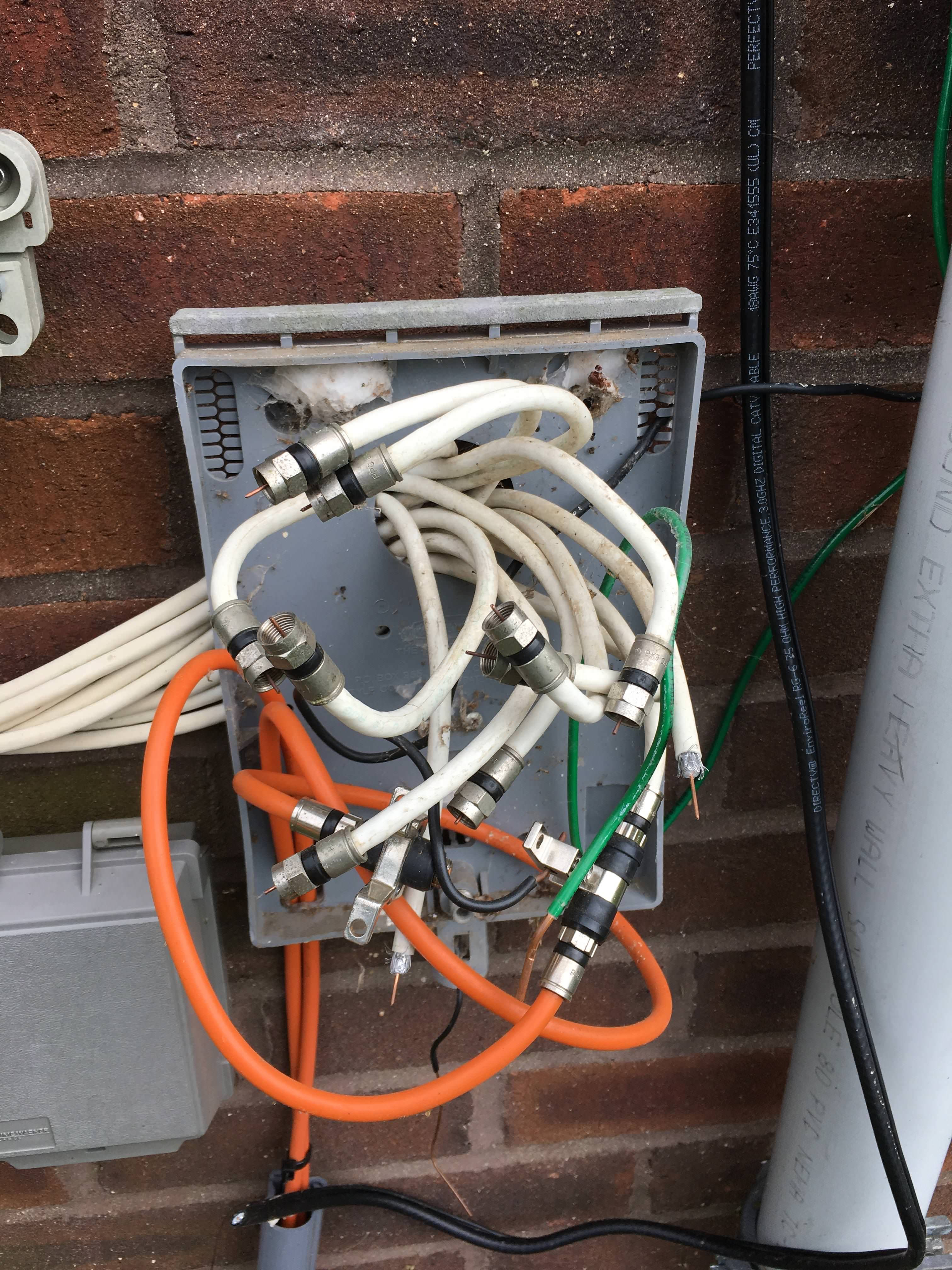 How To Hook Up All The Coax Cables In Outside Box Cordcutters