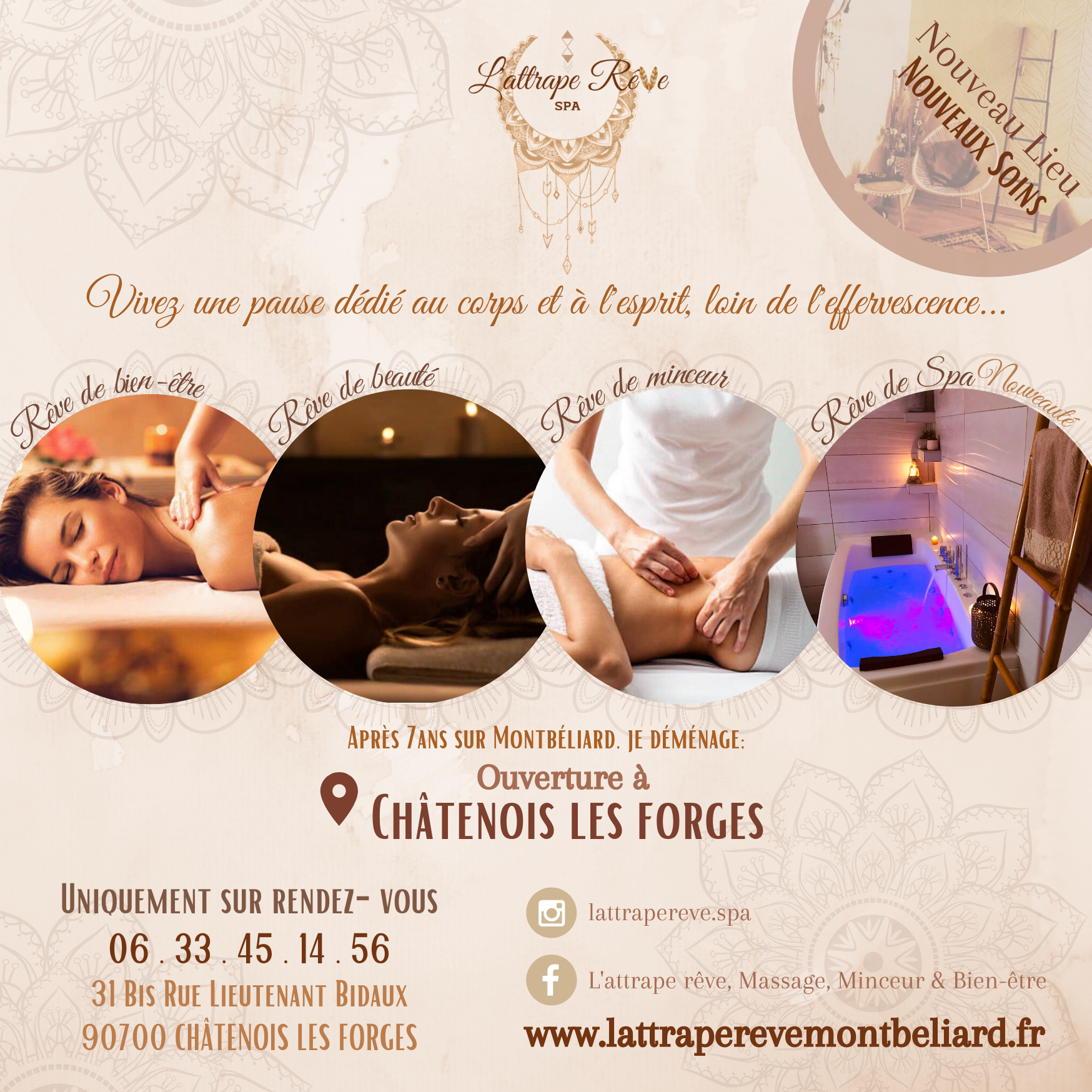 L Attrape Reve Spa Spa Jacuzzi Balneo Hyaluronique Dermabrasion Palper Rouler