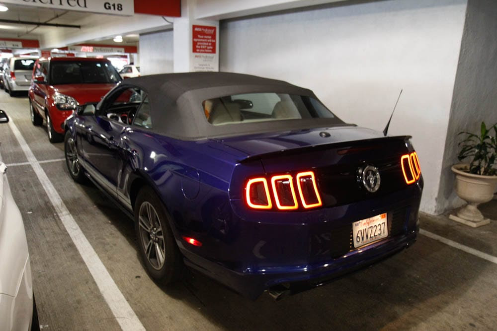 Thrifty Car Rental Mustang Convertible