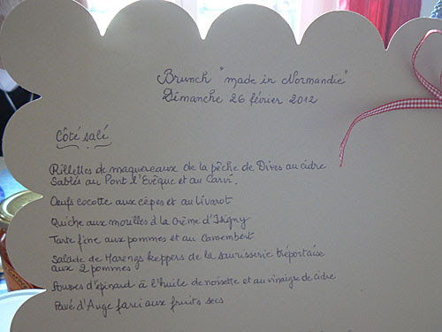menu côté salé