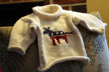 Finished Democrat Sweater