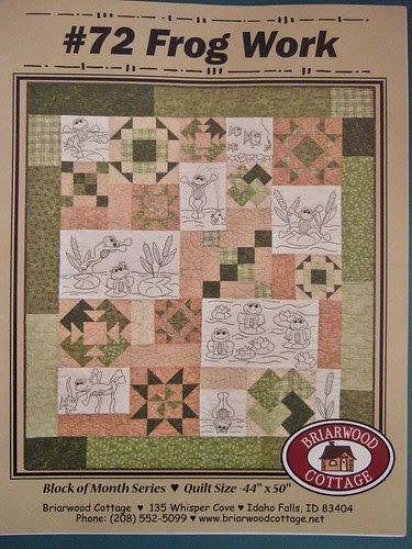 Froggy Embroidery Quilt