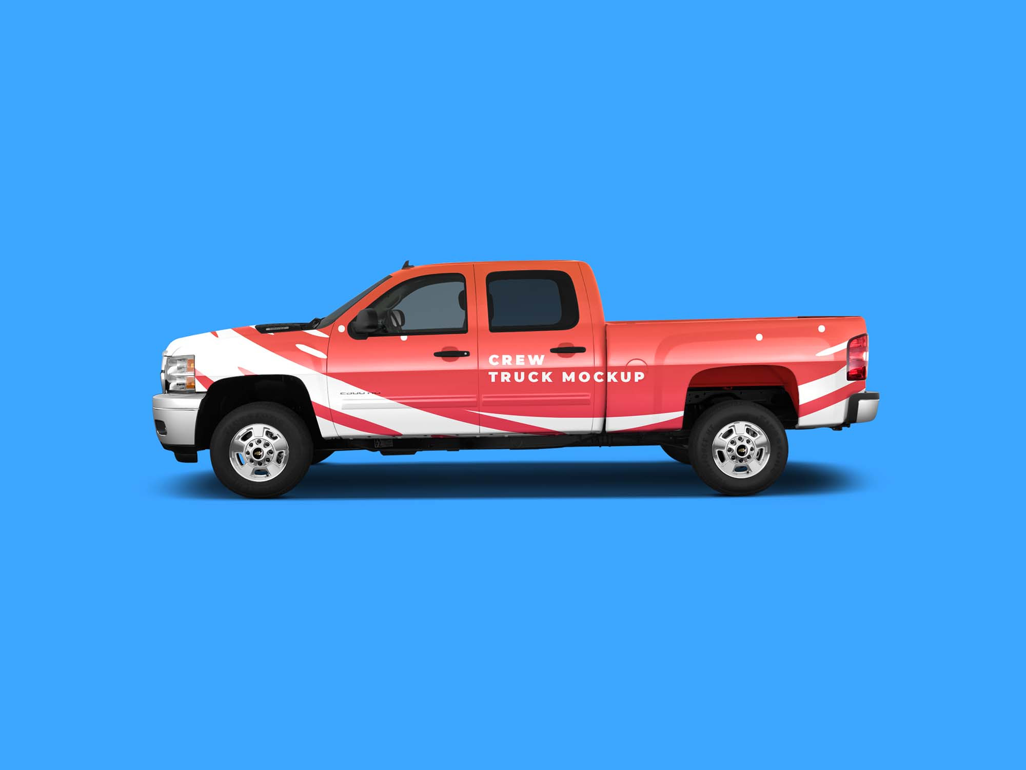 Download Free Crew Truck Mockup Psd