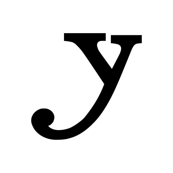 デニーズ Y 街フォント
