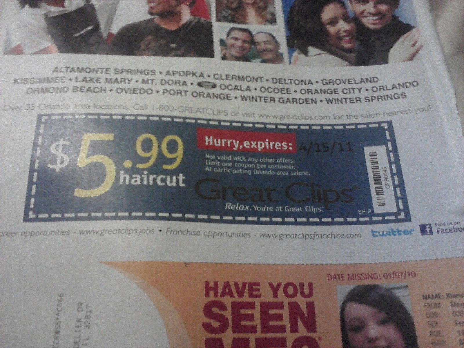 how to get a free haircut at great clips - Click on the applicable printable coupon to copy it into your smartphone or print the voucher to present it at the salon during your next visit