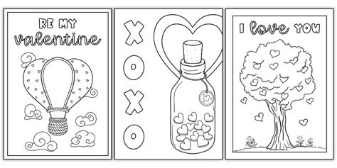  foldable valentines day coloring cards totally free the craft at