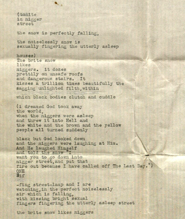 ... Not Buried Imaginationâ: A New Poem by E. E. Cummings Discovered