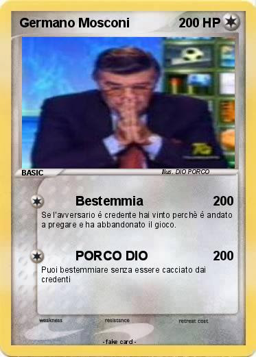 Pokémon Germano Mosconi 14 14 - Bestemmia - My Pokemon Card
