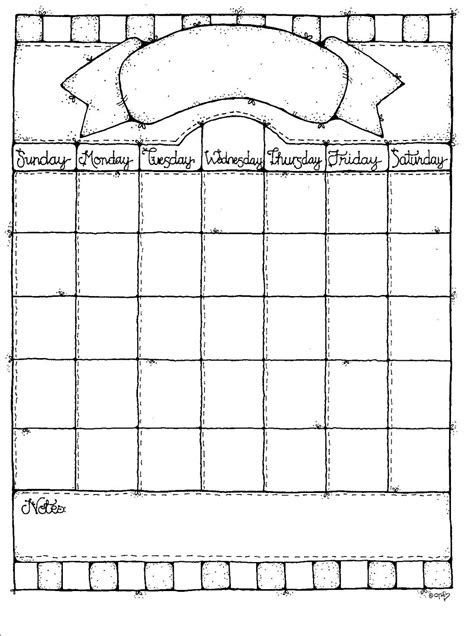 Connie's File Cabinet: MONTHLY BLANK CALENDAR PAGES FOR A YEAR