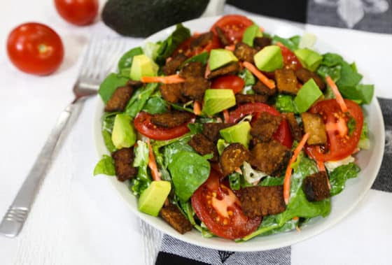 vegan BLT salad