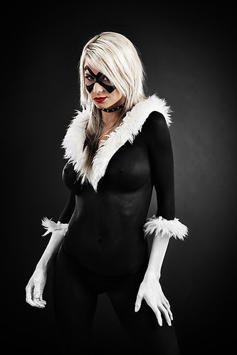 black coat body painting