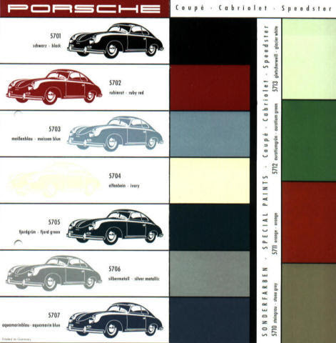 Color Charts 356 Service