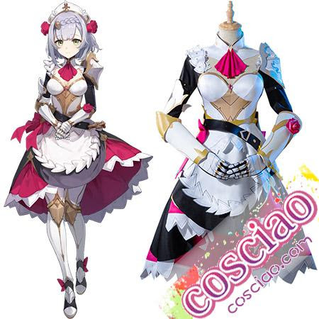 原神 ノエル コスプレ衣装 初期姿 メイド服風 コスチューム服 通販 かわいい