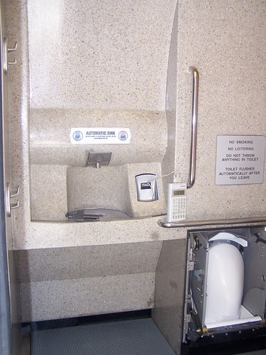 sink and toilet inside the APT