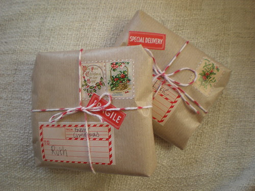 Wrapped Christmas Parcels