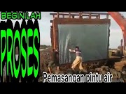 Ketahui Proses pemasangan pintu air di tambak empang, paling populer!