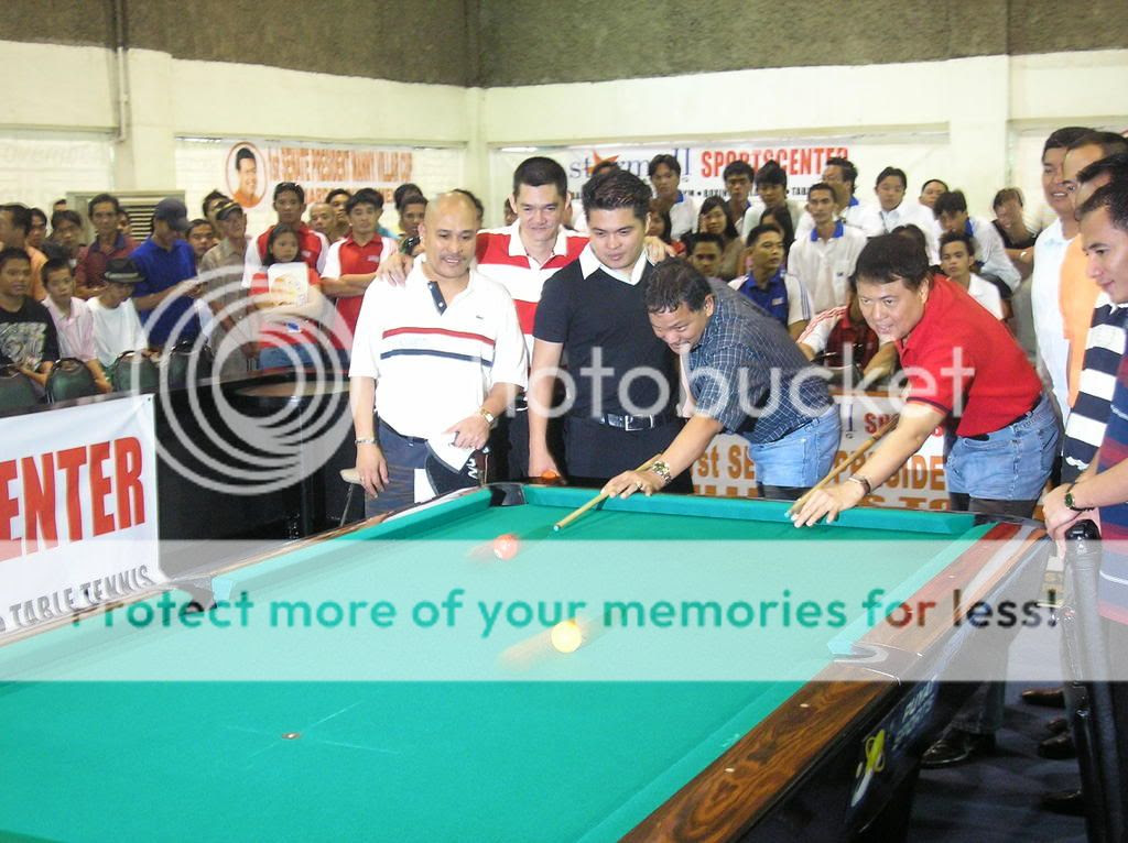 Senate President Manny Villar Cup Billiards Tournament Graphic