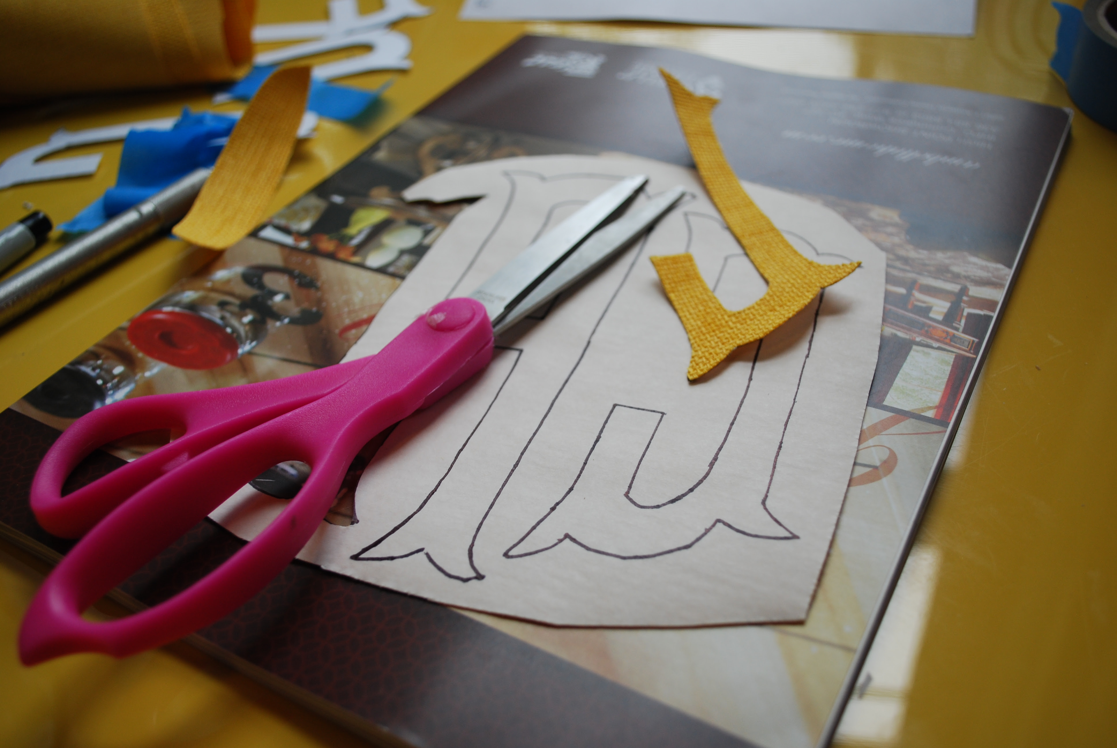 DIY: No Sew Fabric Applique Monogram | Effortless Style Blog