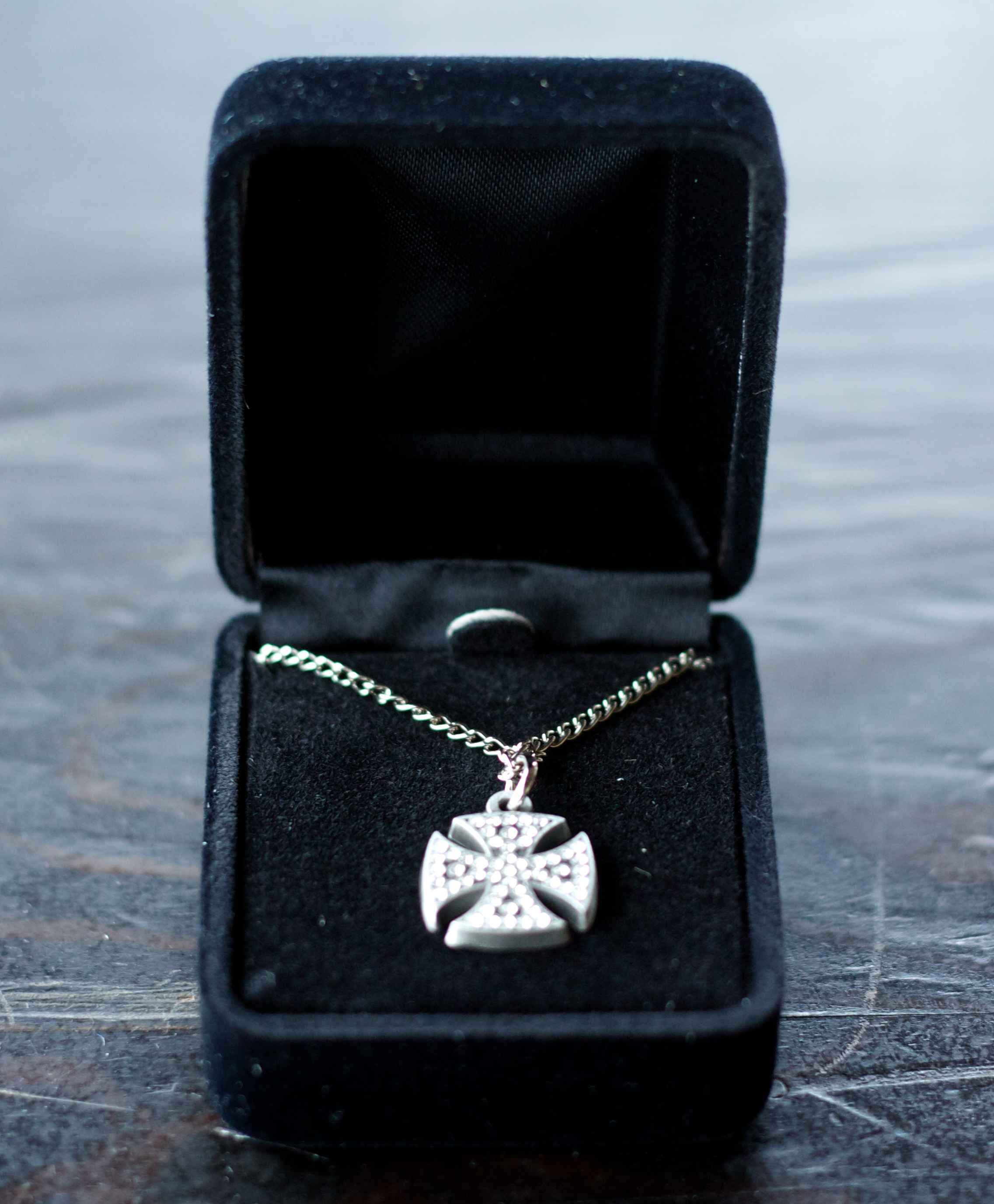 Roy Orbison Signature Charm Encrusted Crusader Necklace 