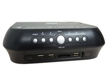 Portable LED DVD Home Theater Projector (Black)