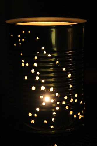 Bird tin lantern