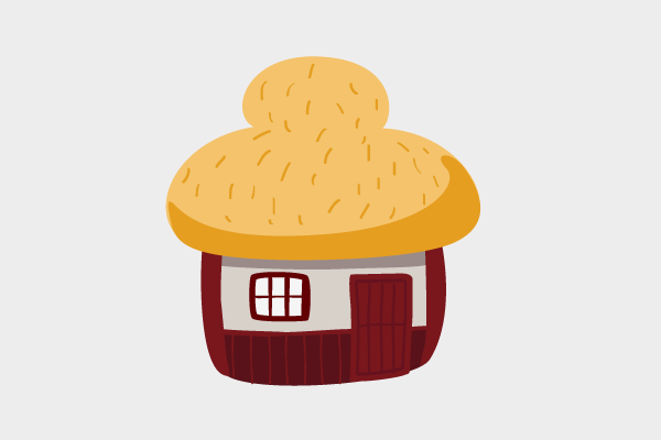 昔話的な家3 街 建物系イラスト専門サイト Town Illust