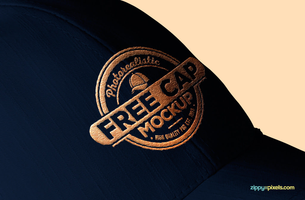 Download Fabric Embroidered Logo Mockup Free - Free Download Mockup