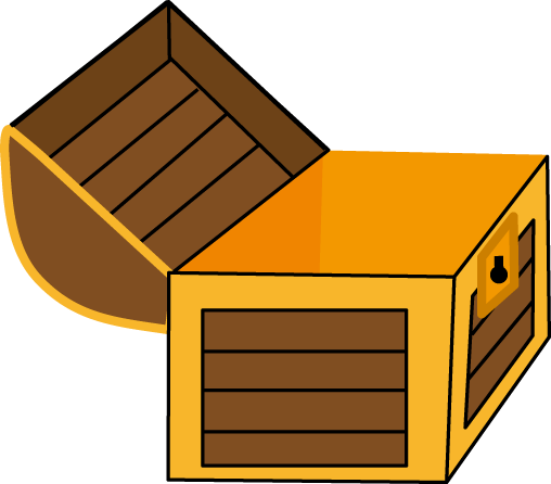 海の宝箱 無料イラストフリー素材