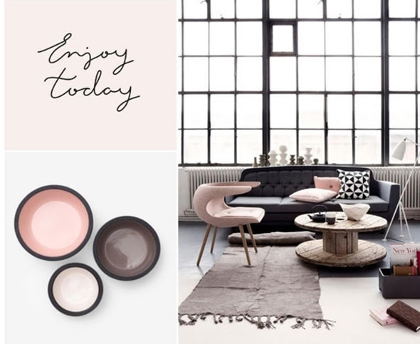 FARBE: EIN HAUCH VON ROSÉ MOOD BOARD