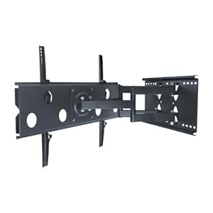 Mount Pro Low Profile Dual Arm Articulating LED LCD Plasma TV Tilt Flat Wall Mount for 32-60 Inch TV