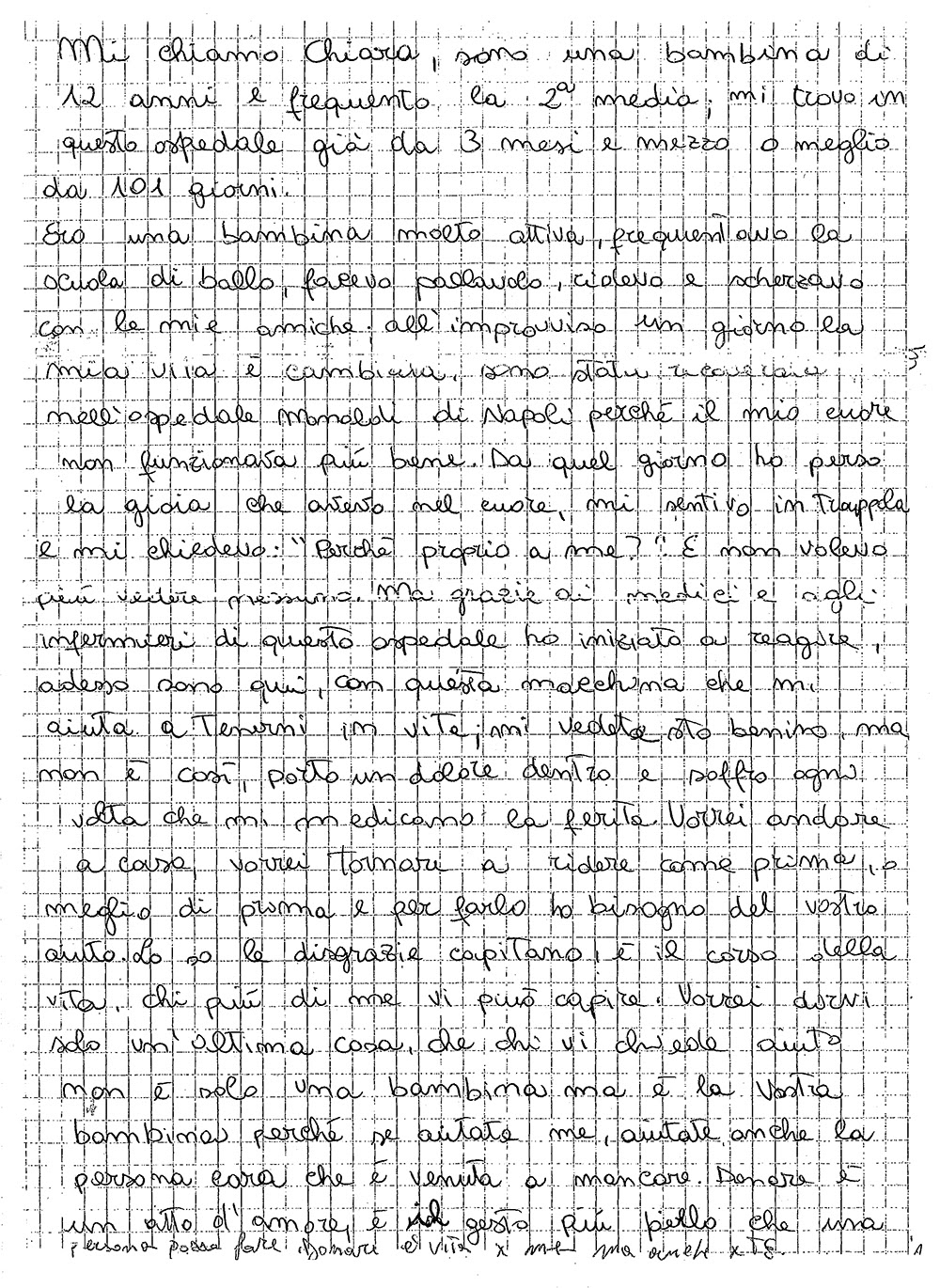 Donare è un atto di cuore la lettera della bambina in ...