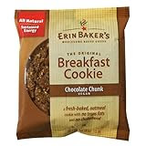 Erin Baker's Breakfast Cookie Chocolate Chunk, Vegan, 3-Ounce Individually Wrapped Cookies