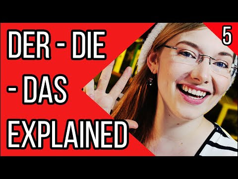 Learn German - Episode 5: The German Articles/Genders (der, die, das) - YouTube