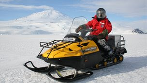 Kathryn Jeffs on a skidoo